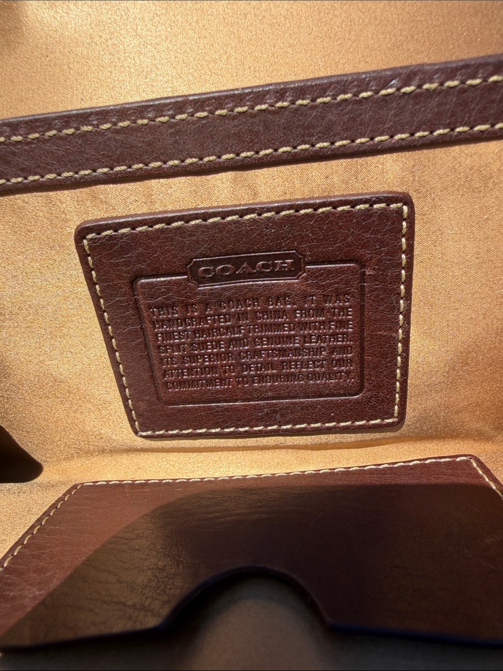 HTF Rare Vintage Coach Madison Ocelot haircalf suede bag & matching wristlet - Picture 17 of 17